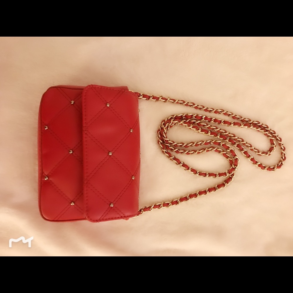 Red mini Juicy Couture cross body purse